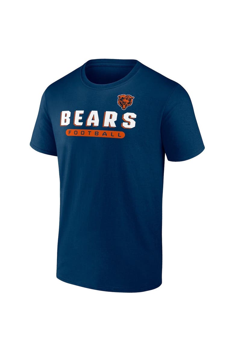 Men's Fanatics Branded Navy/Heathered Gray Chicago Bears T-Shirt Combo Pack, Alternate, color, Navy