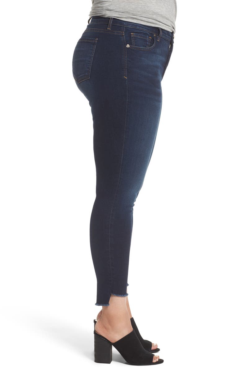 KUT from the Kloth Connie Step Hem Skinny Ankle Jeans, Alternate, color,