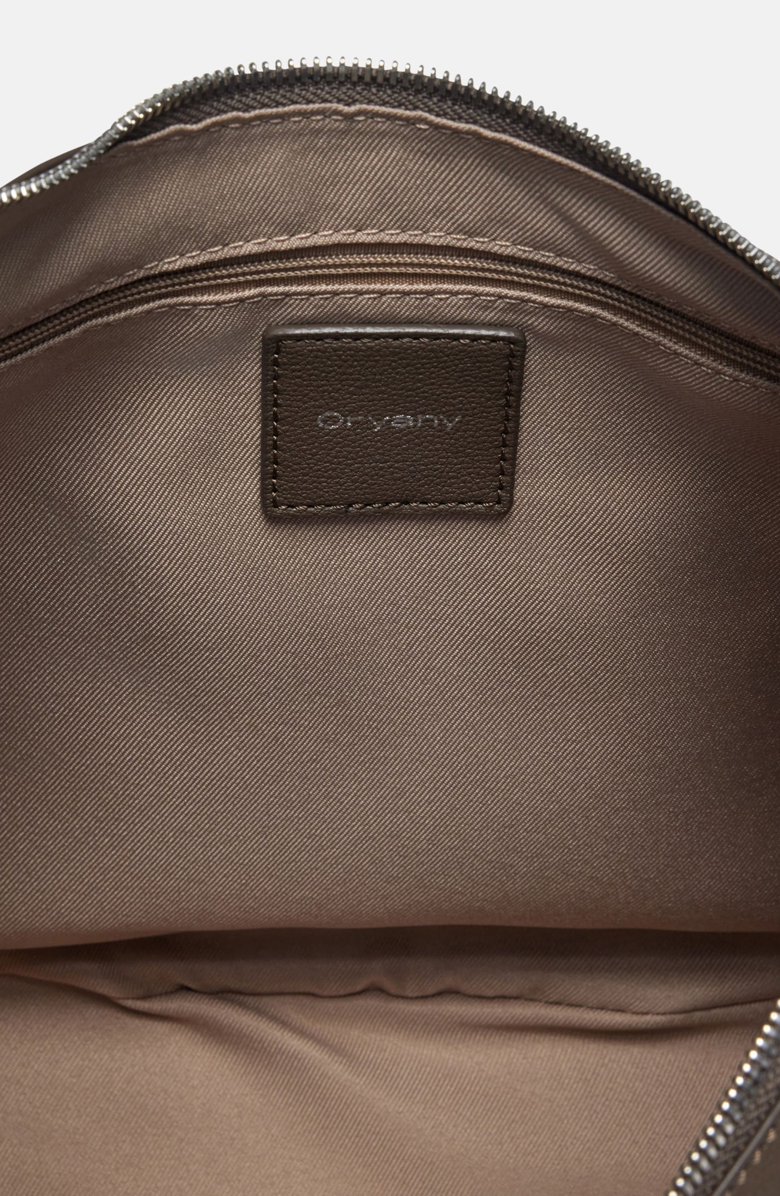 Oryany Lauren Leather Shoulder Bag, Alternate, color, Deep Taupe