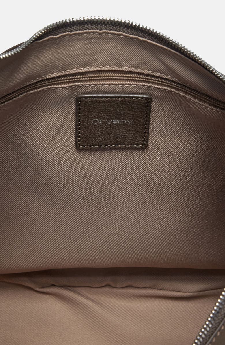 Oryany Lauren Leather Shoulder Bag, Alternate, color, Deep Taupe