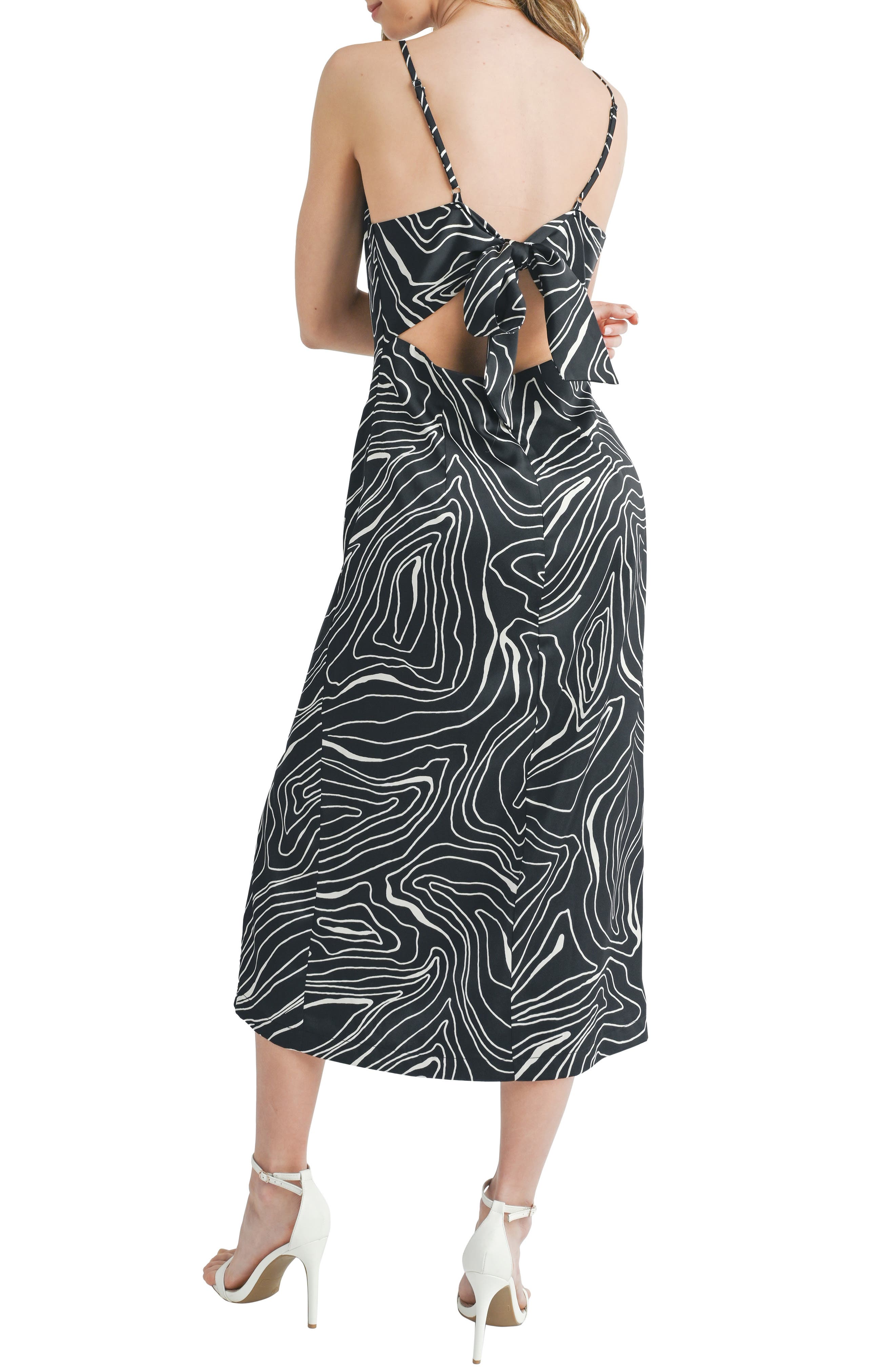 Abstract Print Midi Dress - image 2