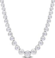DELMAR Dew Created Moissanite Necklace