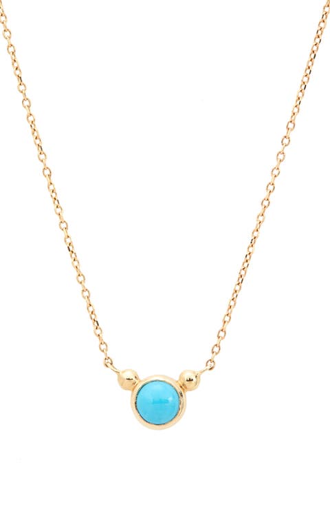 Bonheur Turquoise Pendant Necklace