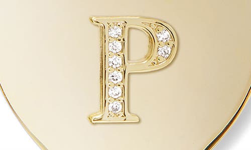 Melinda Maria Love Letters Initial Heart Medallion Necklace In Gold P