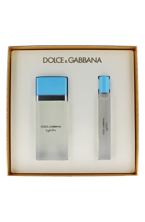 Dolce & Gabbana Dolce&gabbana Light Blue Eau De Toilette Gift Set $152 Value In Transparent
