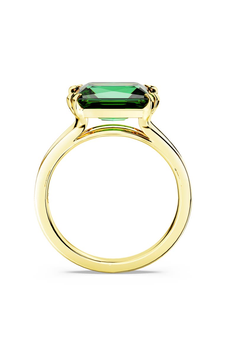 Swarovski Stilla Cocktail Ring, Alternate, color, Green