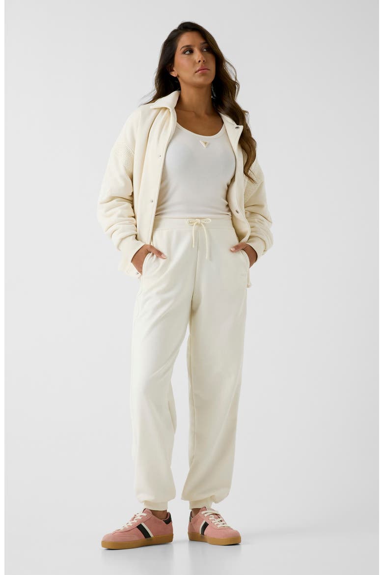 Phoebe High Rise Stripe Joggers, Alternate, color, NATURAL