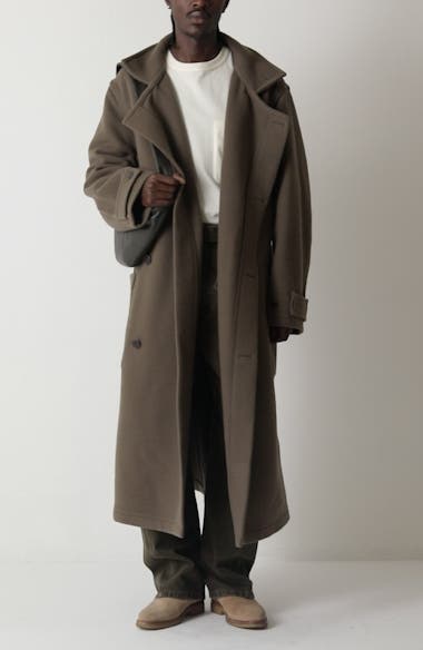 Lemaire Double Face Wool Wrap Coat | Nordstrom Lemaire Double Face Wool Wrap Coat | Nordstrom