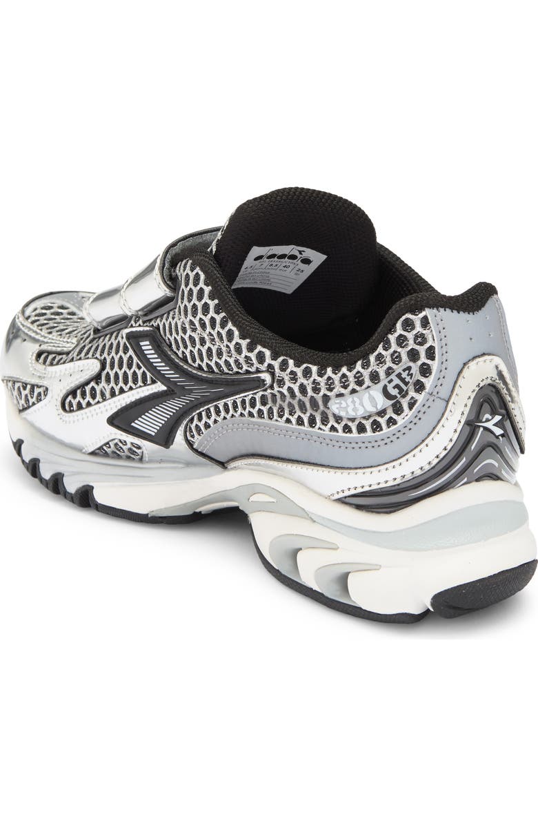Diadora Gender Inclusive Mythos Propulsion 280 Strap Sneaker, Alternate, color, Silver Dd/ Black