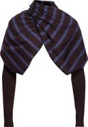 Dries Van Noten Tiba Asymmetric Merino Wool Shrug