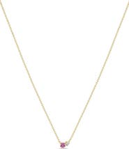 Zoë Chicco 14K Gold Mixed Stone Pendant Necklace