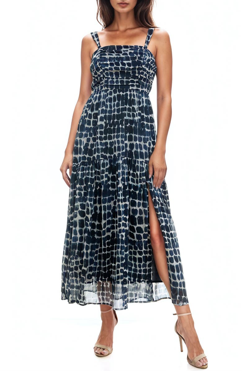 Socialite Metallic Gathered Maxi Dress | Nordstromrack