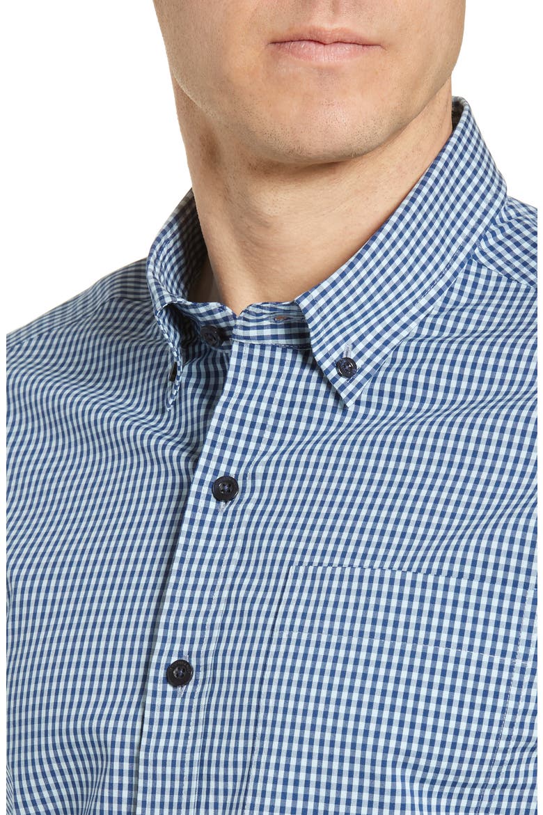 Anchor Classic Fit Gingham Shirt, Alternate, color, ZEN BLUE