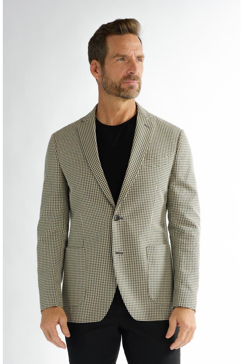 Gatona Seersucker Sport Coat, Alternate, color, BLACK/CREAM CHECK