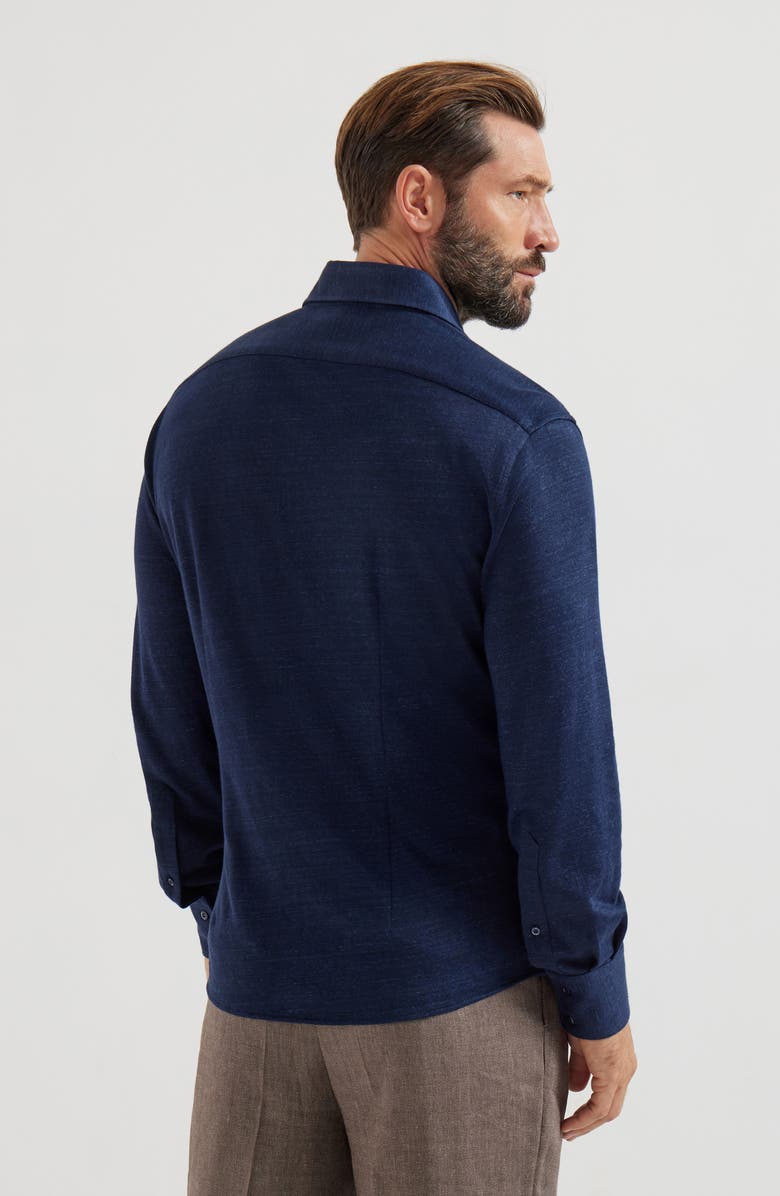 Brunello Cucinelli Jersey shirt, Alternate, color, Navy Blue