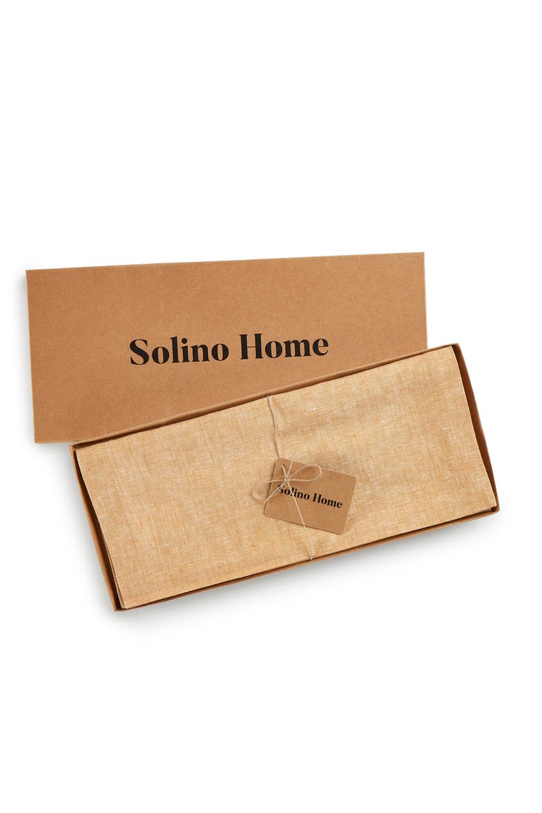 Linen Table Runner - Athena, Alternate, color, Golden Nugget