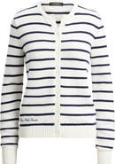 Lauren Ralph Lauren Ralhan Stripe Combed Cotton Cardigan