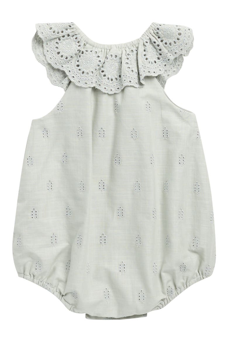 Myla Cotton Eyelet Bodysuit, Alternate, color, SEAFOAM