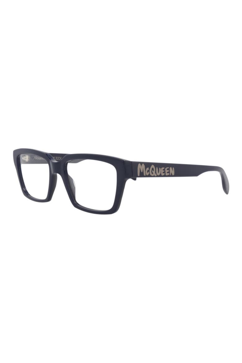 54mm Rectangular Optical Glasses, Alternate, color, BLUE BLUE TRANSPARENT