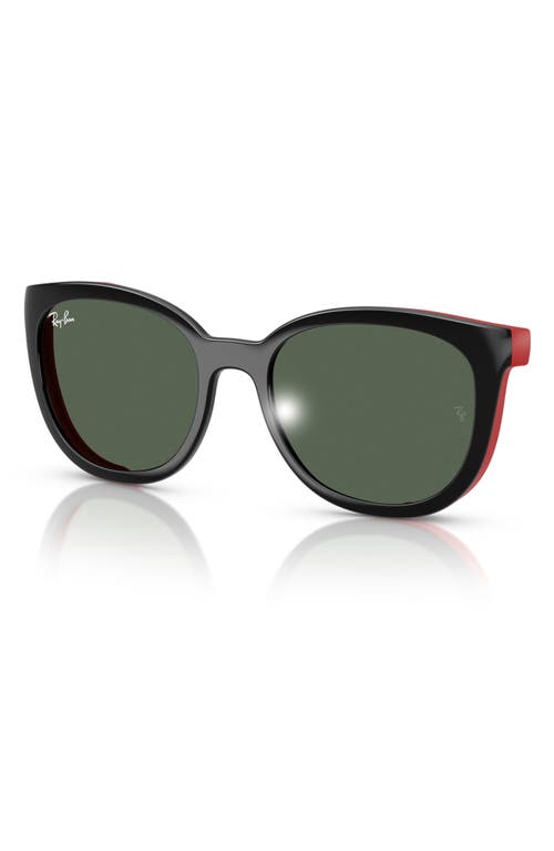 Ray Ban Ray-ban Kids' 45mm Phantos Optical Glasses & Clip-on Sunglasses In Dark Green