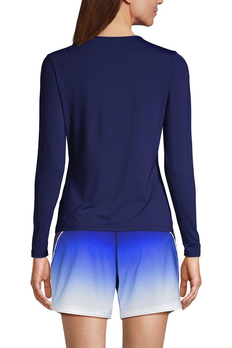 Long Sleeve Relaxed UPF 50 Rash Guard, Alternate, color, Deep Sea Navy
