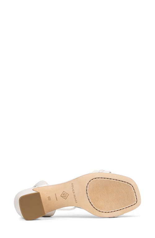 Donald Pliner Crystal Ankle Strap Sandal In White