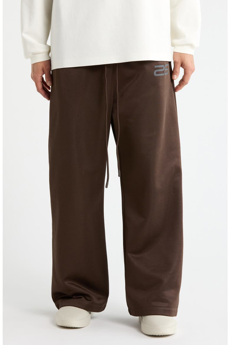 Lounge Wide Leg Sweatpants, Main, color, BROWN