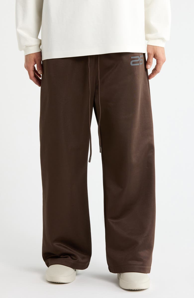 Fear of God Essentials Lounge Wide Leg Sweatpants, Main, color, Brown