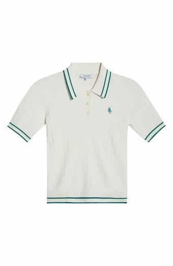 Sporty & Rich Mini Cable Polo Top