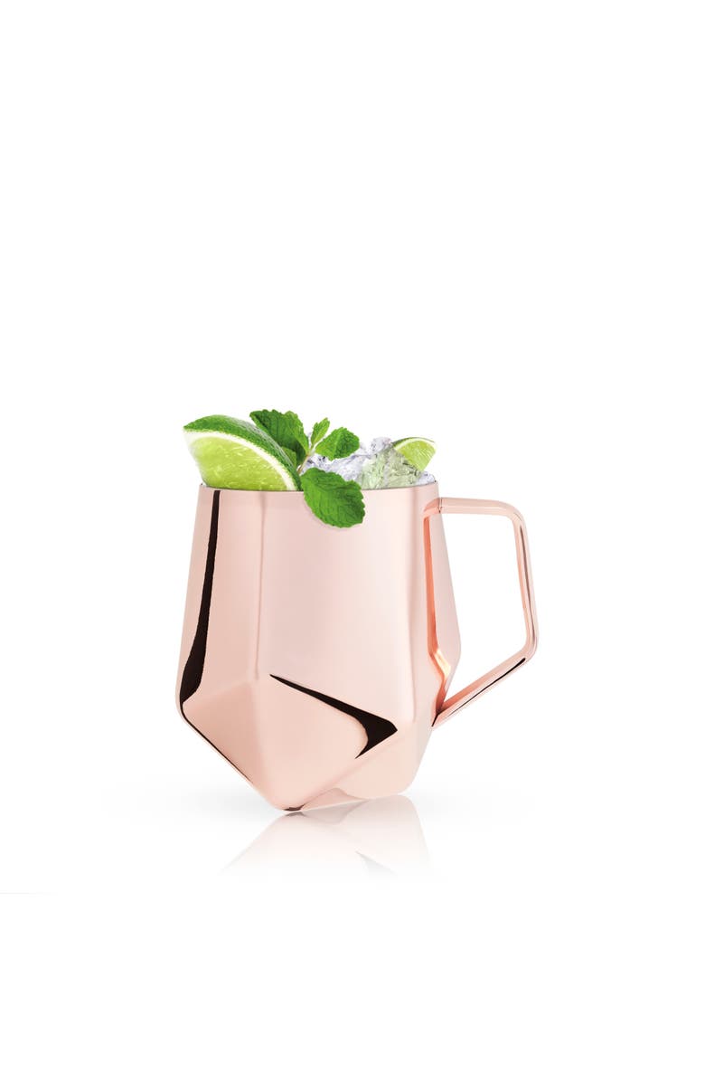 Viski Seneca Faceted Moscow Mule Mug in Copper, Main, color, Copper