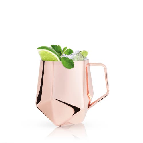 Viski Seneca Faceted Moscow Mule Mug In Copper
