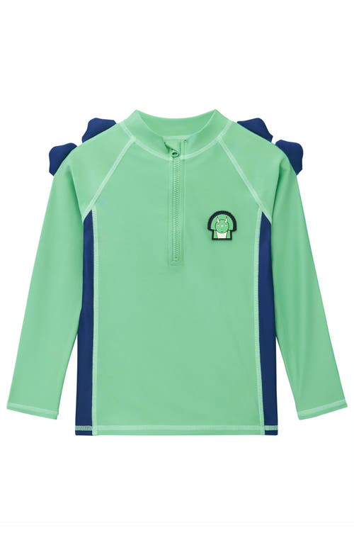 Roarsome Spike The Dinosaur Rashguard Top In Green