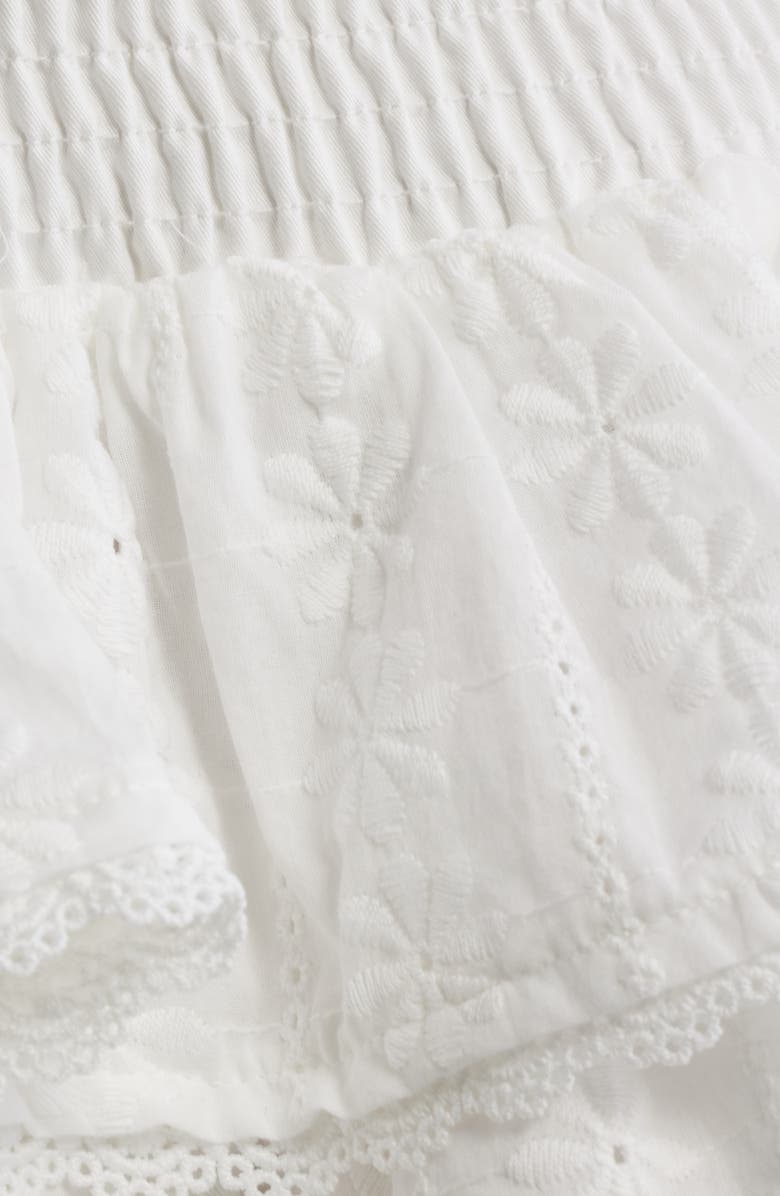 Princess Polly Ruru Ruffle Eyelet Lace Skort, Alternate, color, White