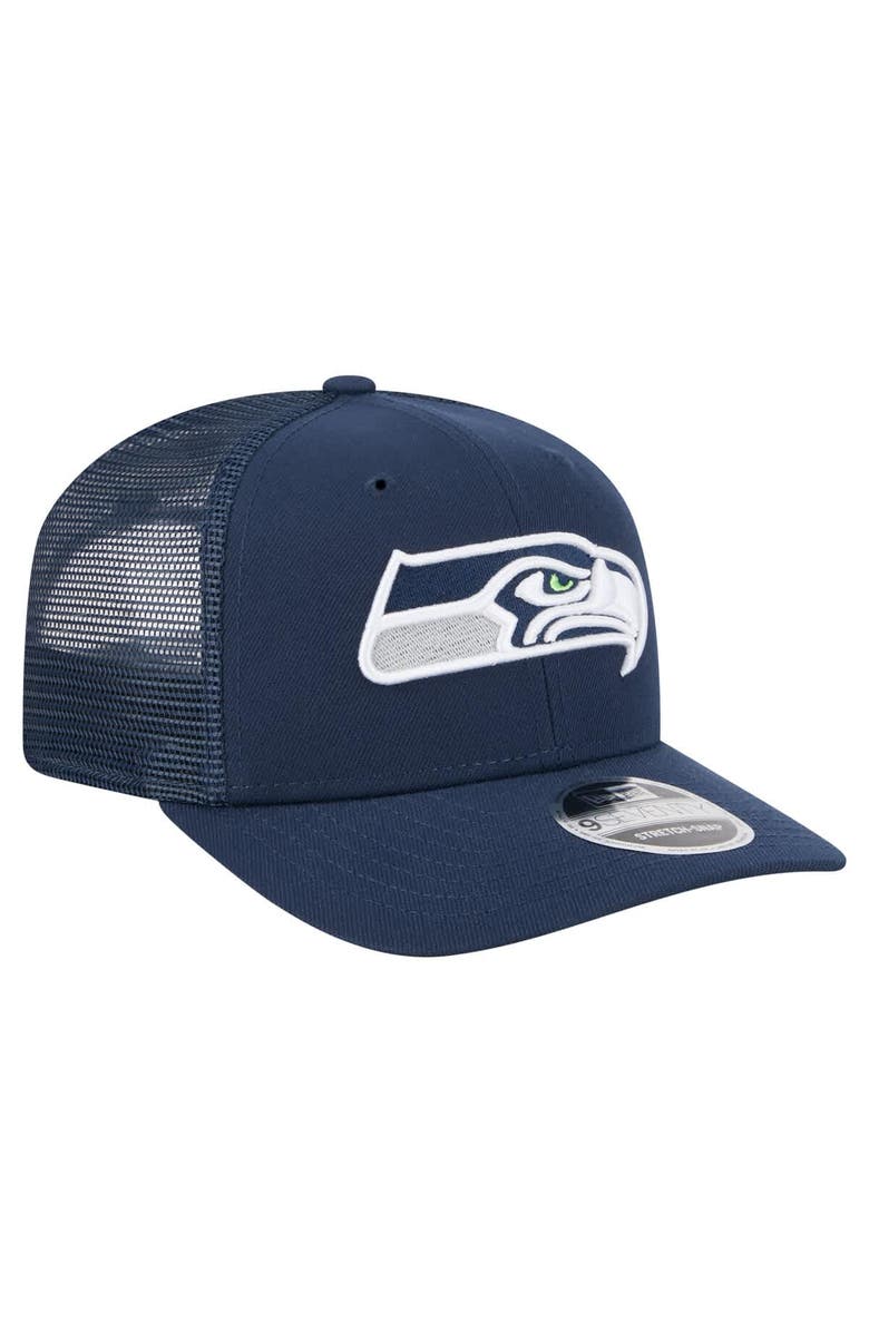 New Era Men's New Era  College Navy Seattle Seahawks Team Collection 9SEVENTY Stretch-Snap Adjustable Hat, Alternate, color, 