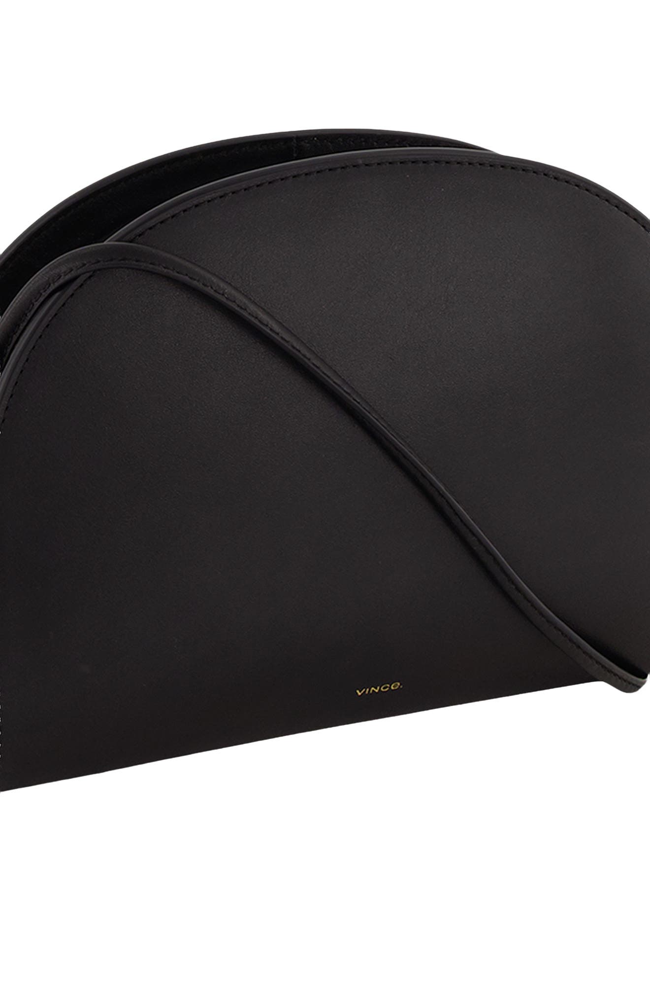 Vince Demma Leather Wallet on a Strap, Alternate, color, Black