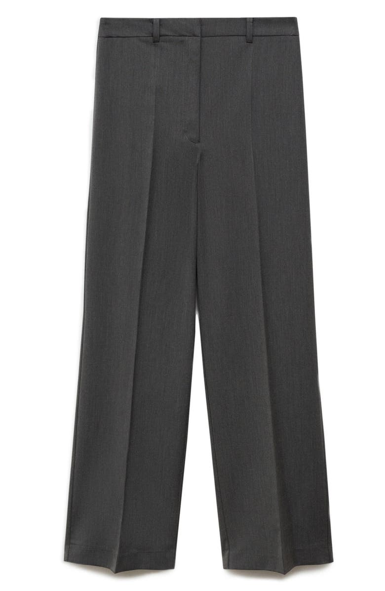 MANGO Pleat Front Straight Leg Pants, Alternate, color,