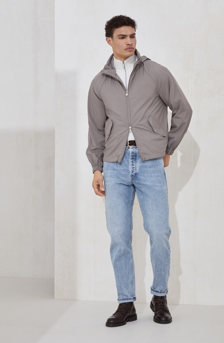 Brunello Cucinelli Outerwear with hood, Alternate, color, Grey