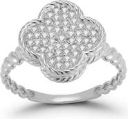 GLAZE JEWELRY Sterling Silver CZ Pavé Ring