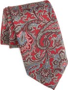 David Donahue Paisley Silk Tie