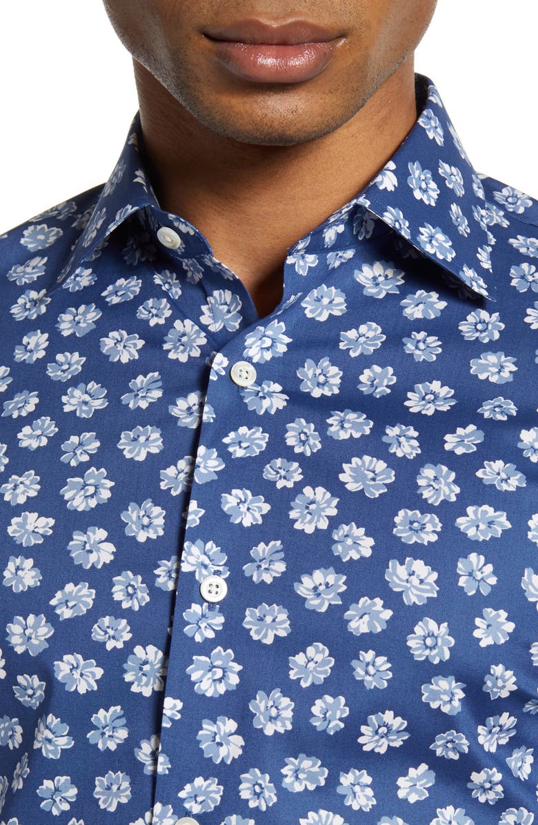 Bonobos Slim Fit Floral Dress Shirt, Alternate, color, 