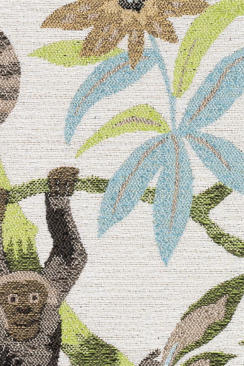 Monteverde Panelled With Tassels Indoor & Outdoor Woven Accent Pillow, Alternate, color, Multi