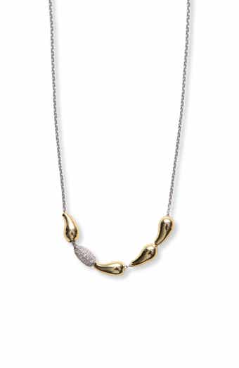 Puffy and Pavé Necklace