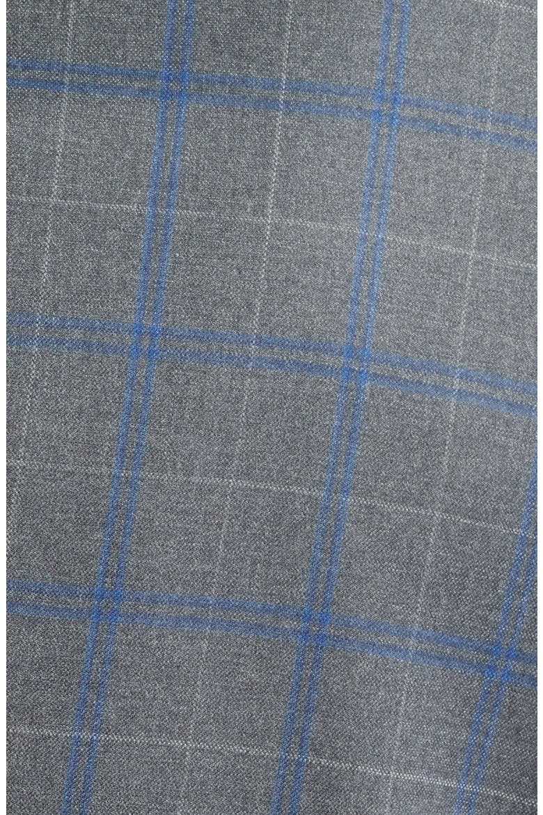 Flynn Classic Fit Grey Plaid Wool Sport Coat, Alternate, color, GREY