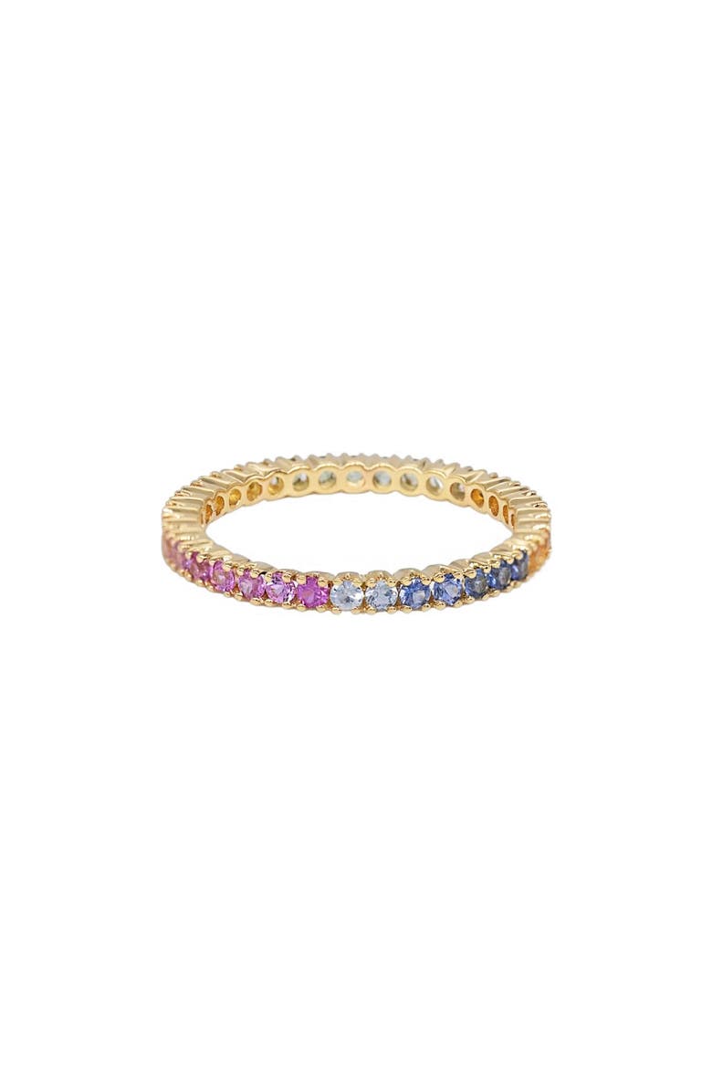 Rainbow Sapphire Ring, Main, color, YELLOW GOLD