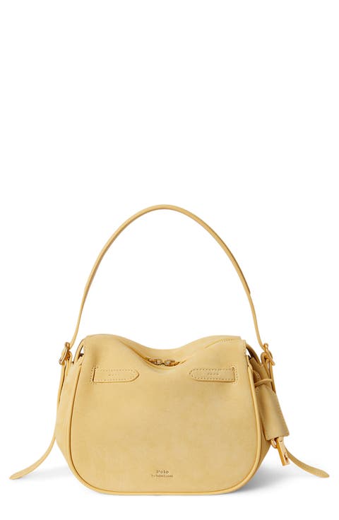 Small Polo ID Suede Satchel