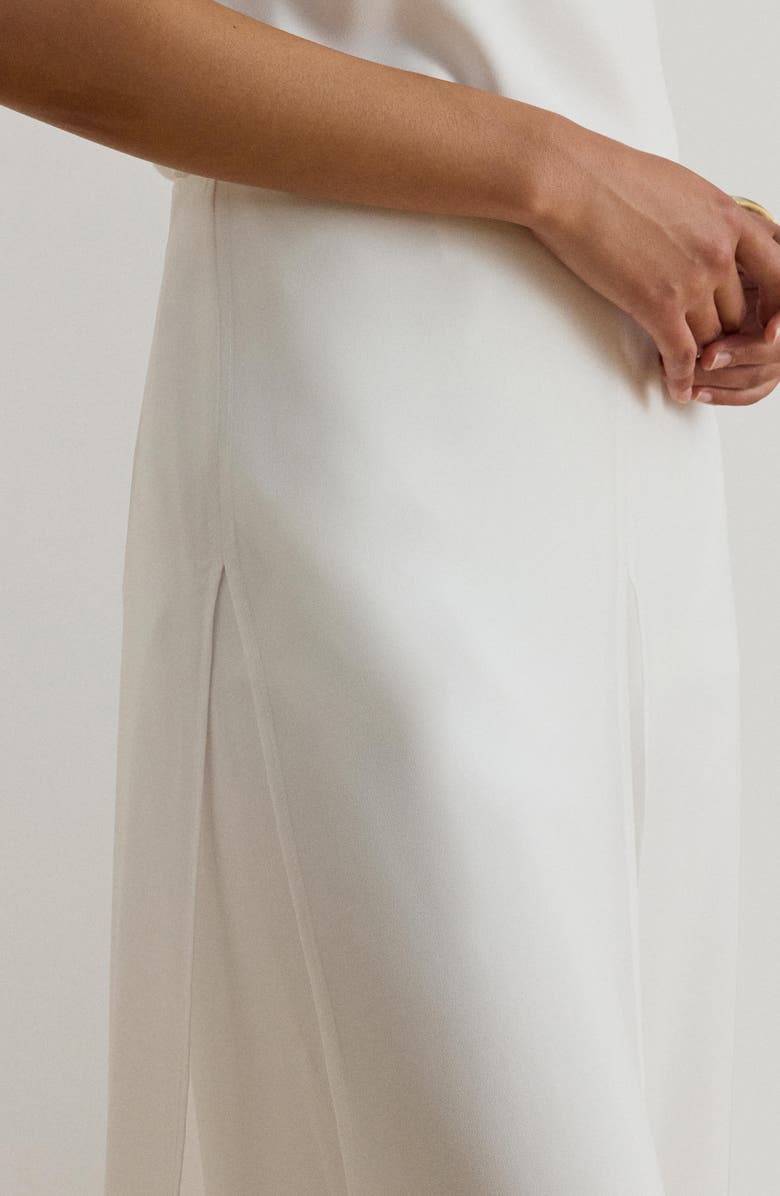 Lauren Ralph Lauren Paski Georgette Overlay Wide Leg Pants, Alternate, color, White