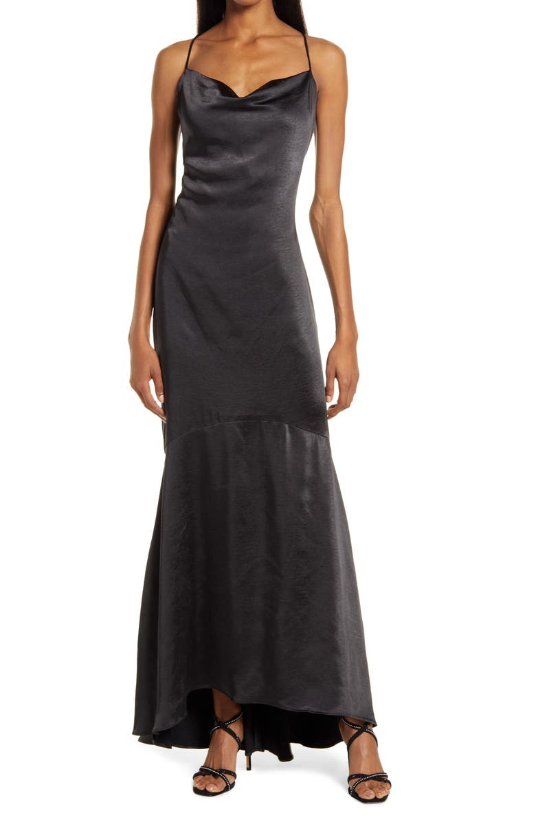 Elliatt Aisle Satin Slipdress, Main, color,