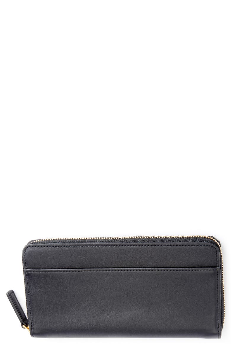 ROYCE New York Continental RFID Leather Zip Wallet, Main, color, 