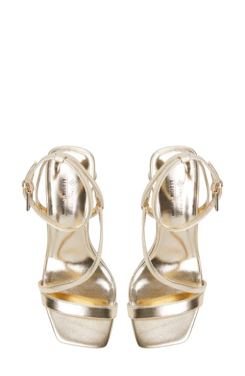 Call It Spring Laney Ankle Strap Sandal In Gold