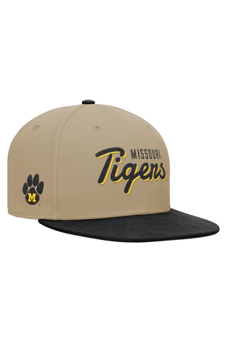 Men's Nike Beige/Black Missouri Tigers Pro Dri-FIT Snapback Hat, Main, color, Beige